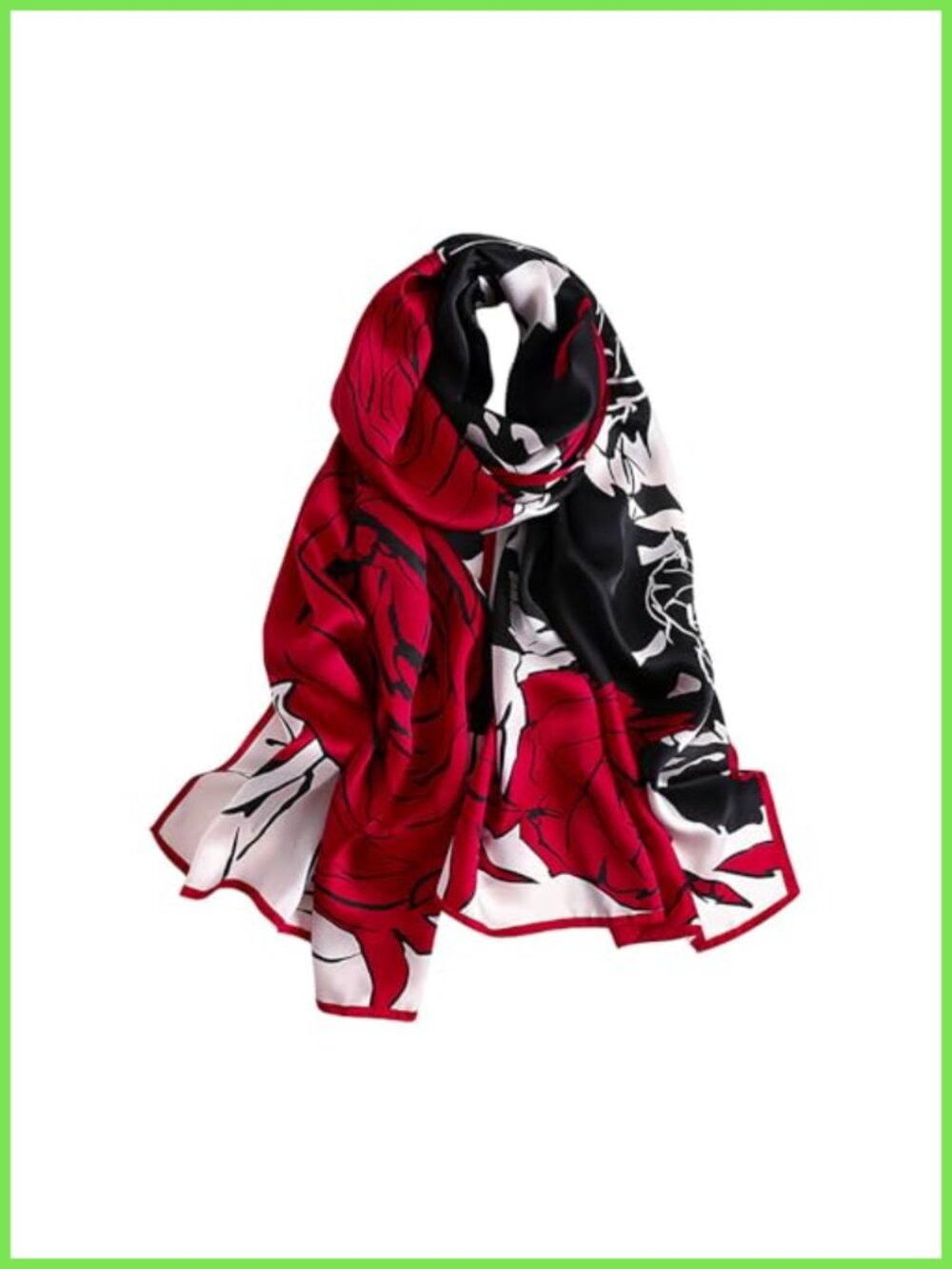 100% Mulberry Silk Long Scarf Shawl Wrap Lightweight Women